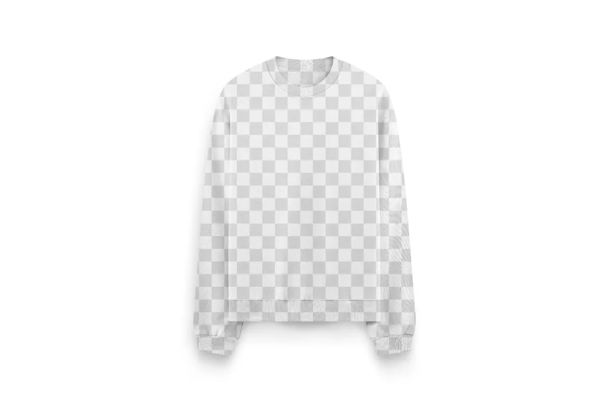 Crewneck Sweatshirt Mockup — Front View