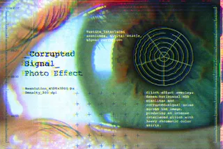 Corrupted Signal Photo Effect