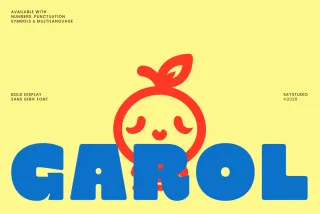 Garol — Playful Bold Retro Display Font
