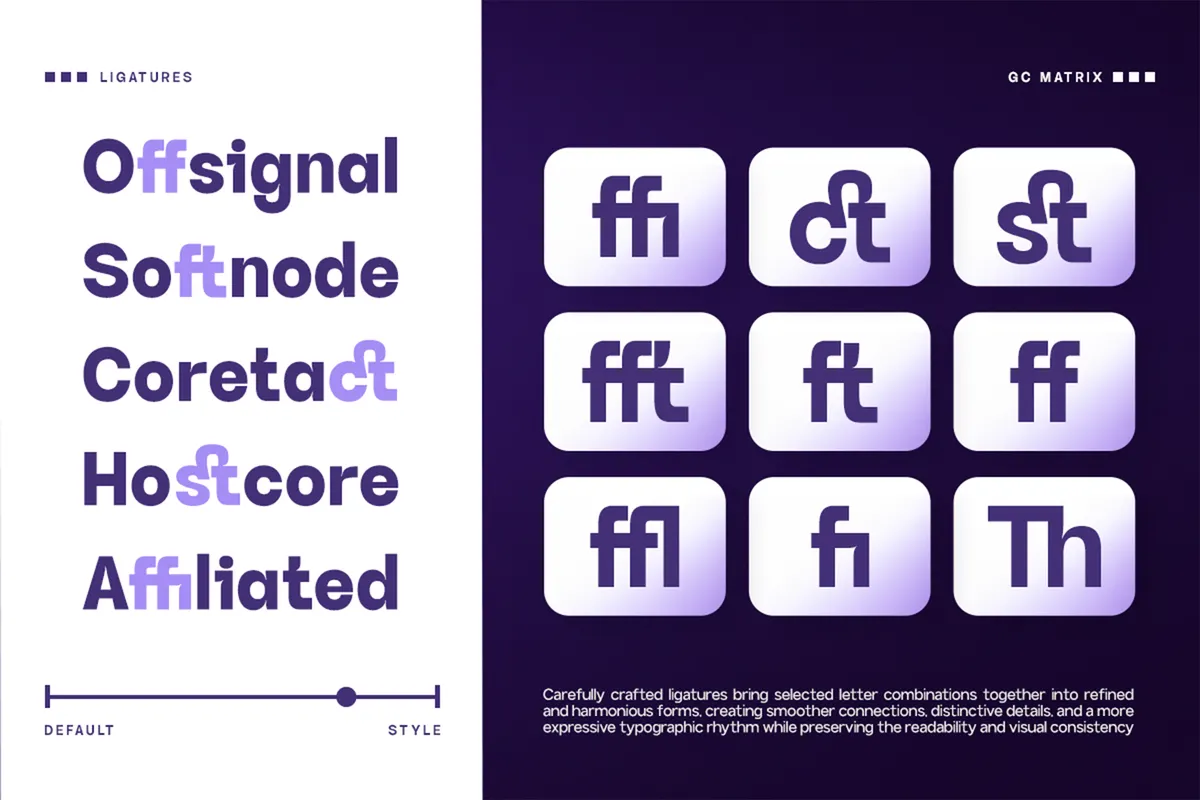 GC Matrix Vol. 2 - Ink Trap Sans Serif Font Family