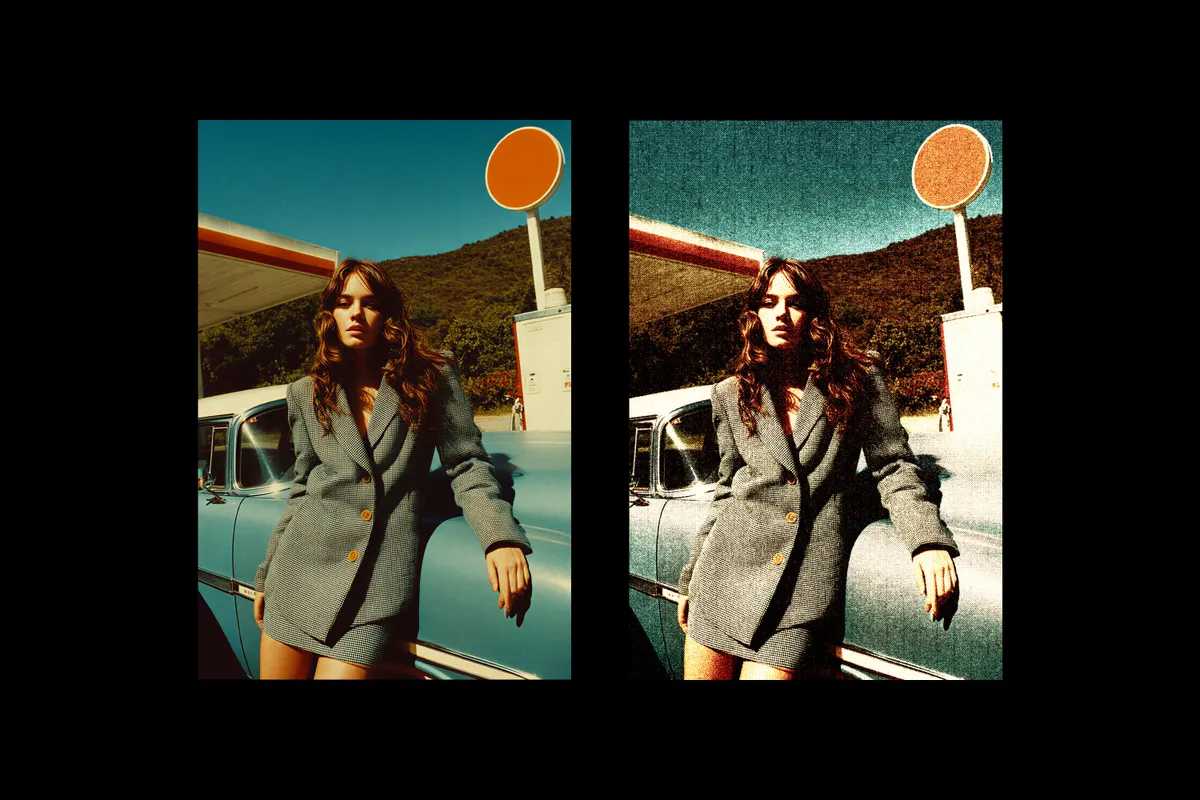 Vintage Postcard Photo Effect
