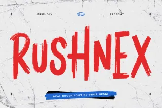 Rushnex - Bold Brush Display Font