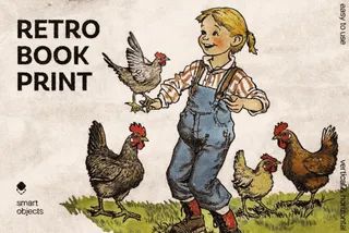 Retro Book Print Effect