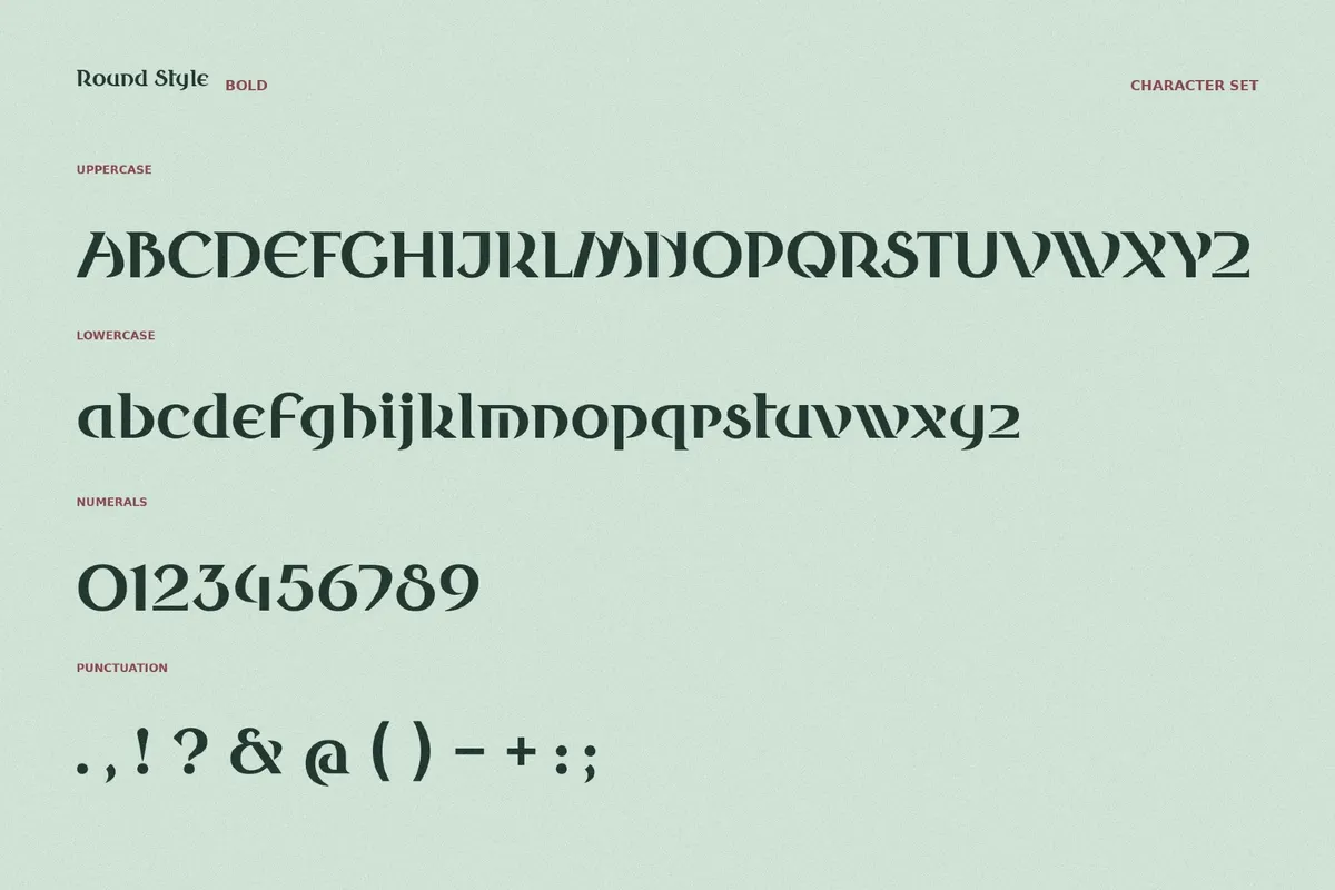 Round Style Fantasy Typeface