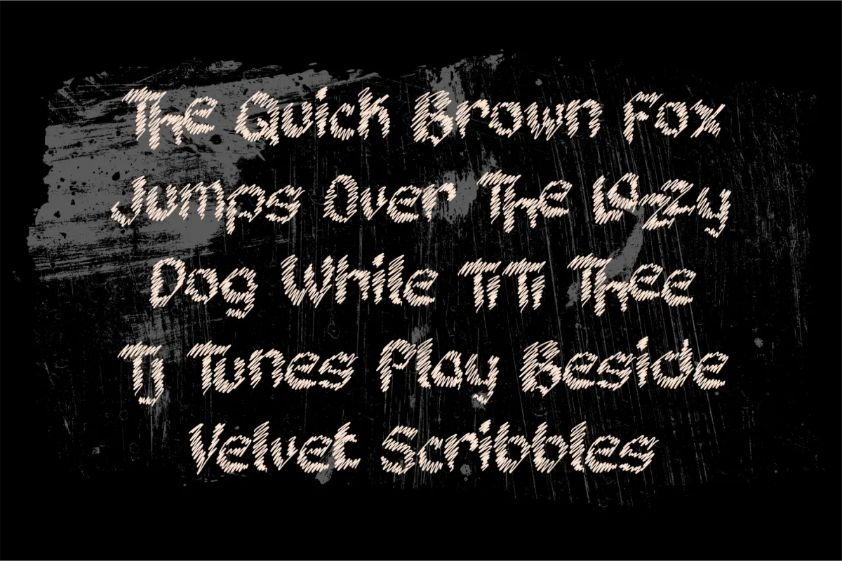 Velvet Scratch - Scribble Display Font