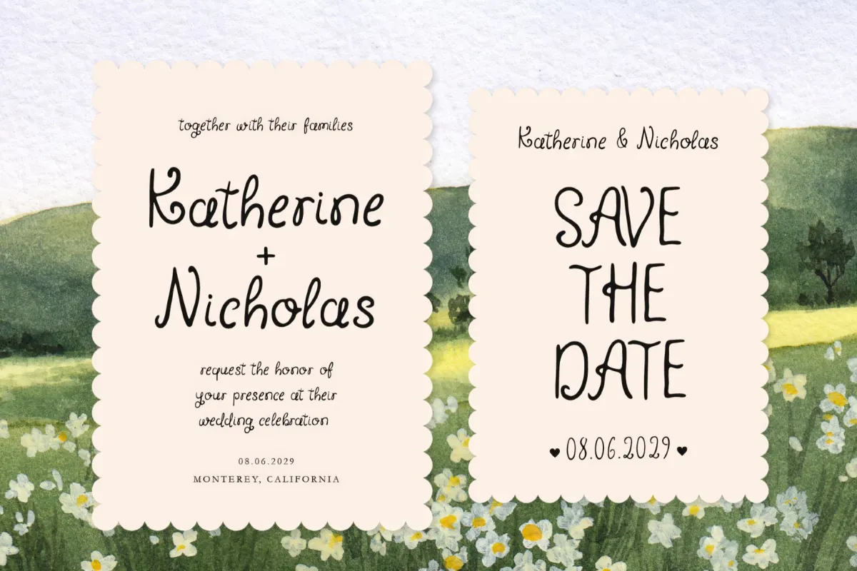 Whimsy Brides - Whimsical Curly Font