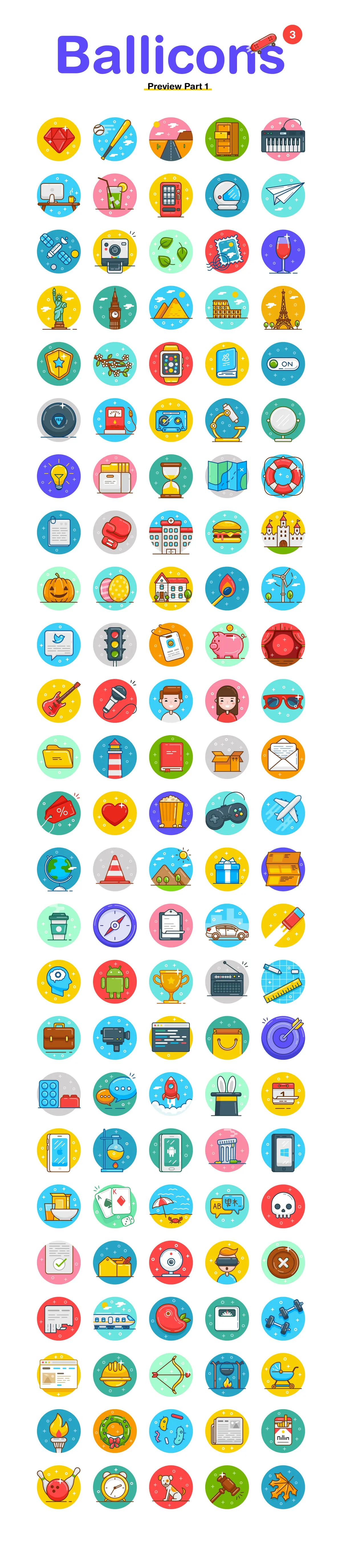 Ballicons 3 Icon Set