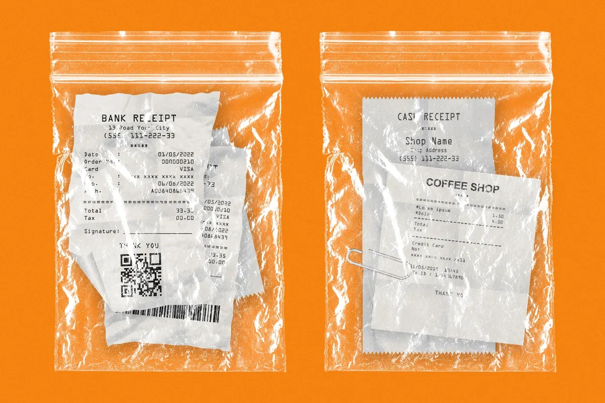 Crumpled Ziplock Plastic Bags