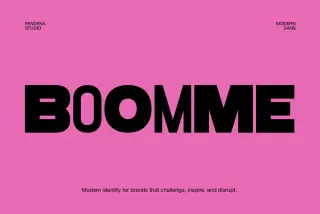 Boomme - Bold Geometric Display Font