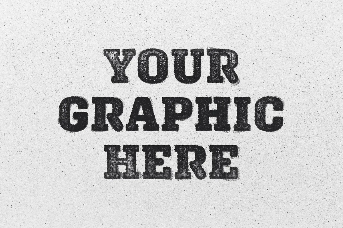 Ink Stamp Text Effect