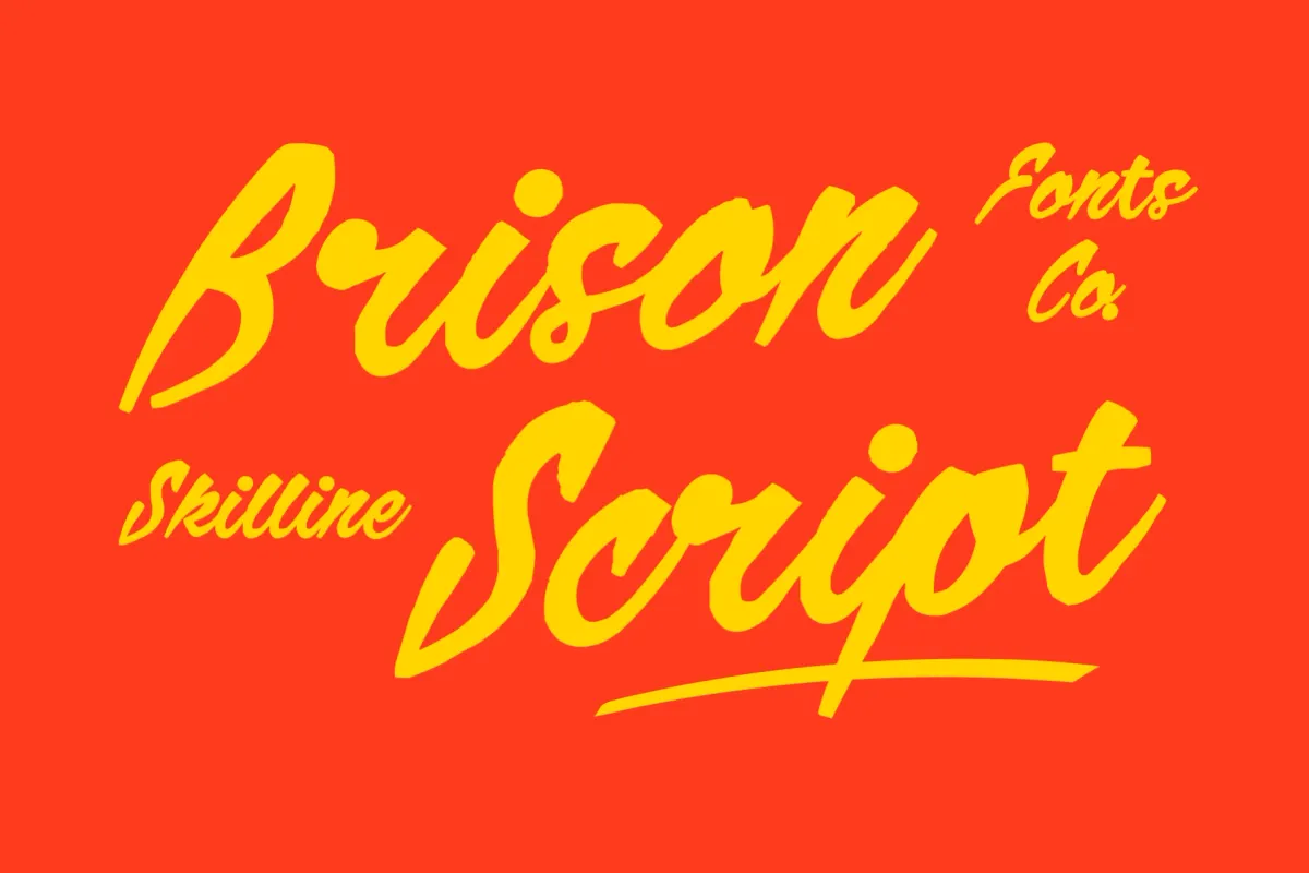 SFC Brison - Retro Brush Script Font