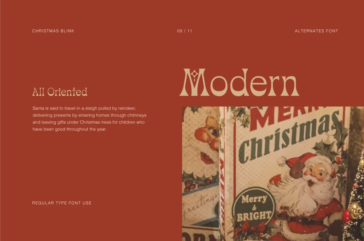 Christmas Blink - Festive Serif Font