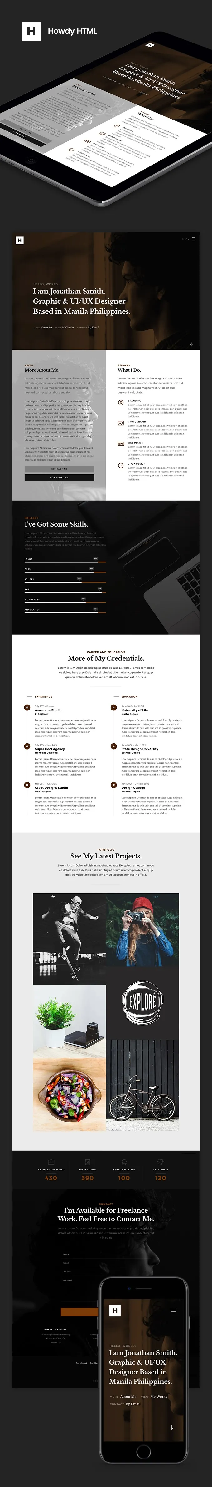 Howdy HTML Template
