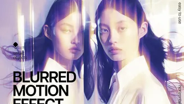 Vertical Blurred Motion Photo Effect