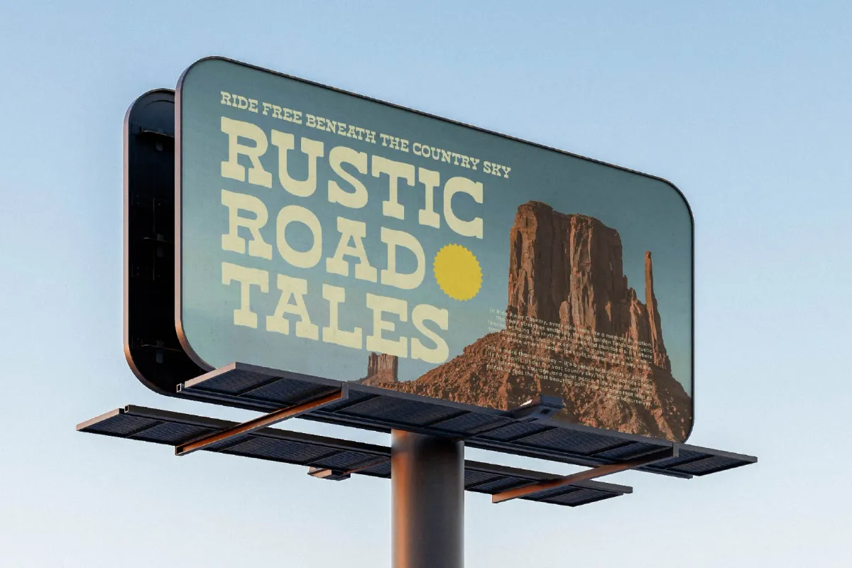 Haose Rodeko - Western Slab Serif Font