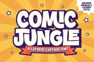 Comic Jungle a Playful Cartoon Font Combination