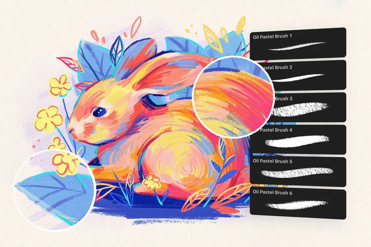 Oil Pastel Affinity Designer Brushes