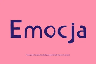 Emocja - Funny School Font