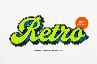 Retro Comic Text Effect