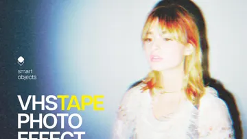 Old VHS Tape Photo Effect