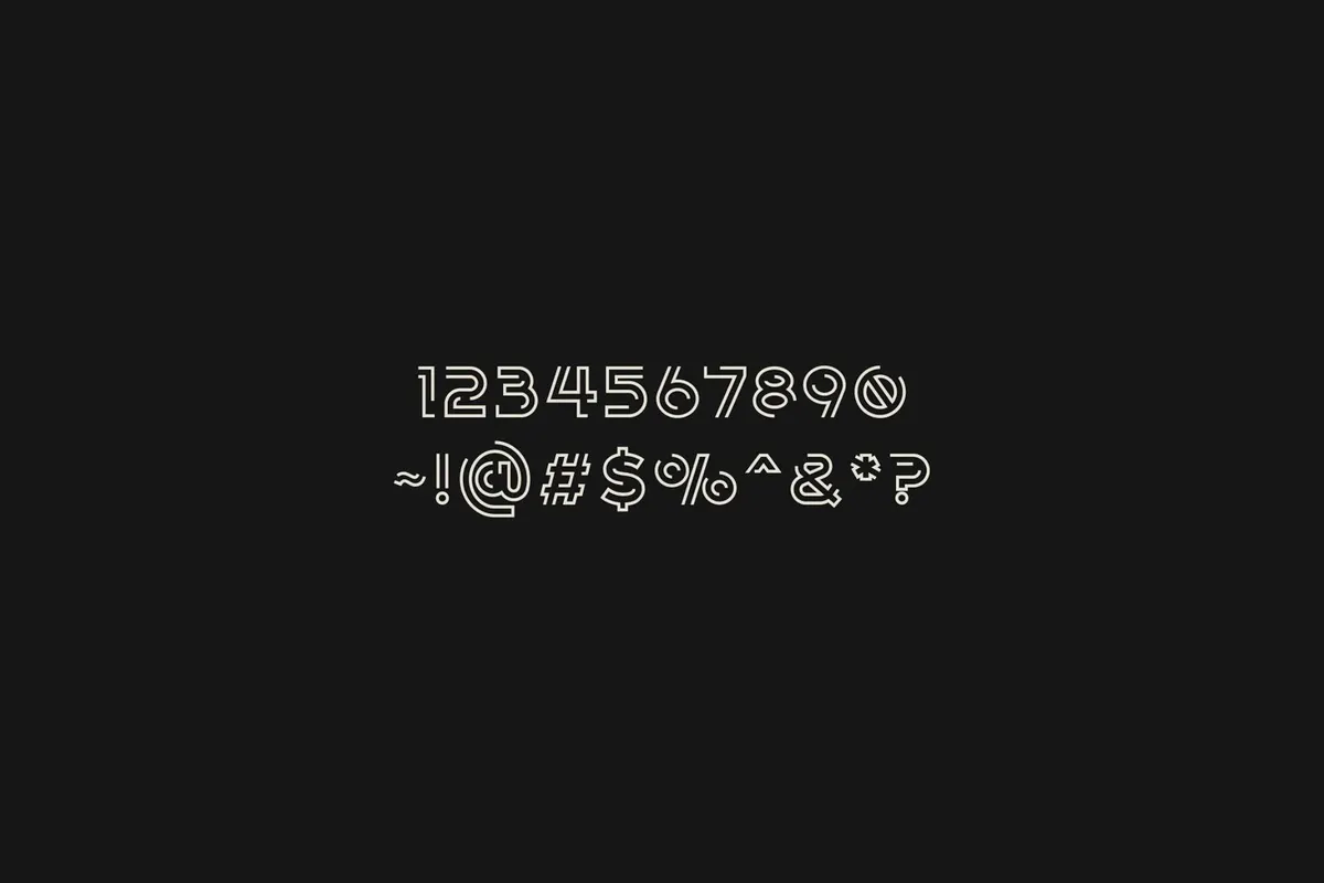 Digital Deco Typeface