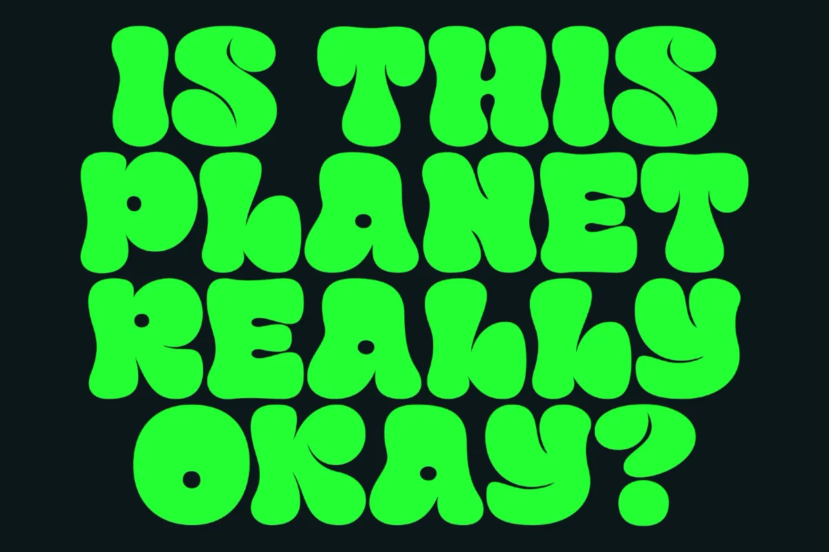 Kren - Graffiti Bubble Font