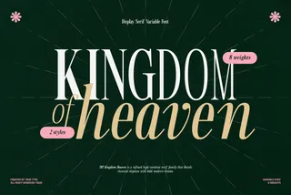 TRT Kingdom Heaven - Elegant Serif Font