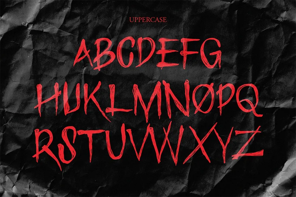 Grave Echo - Scary Horror Font