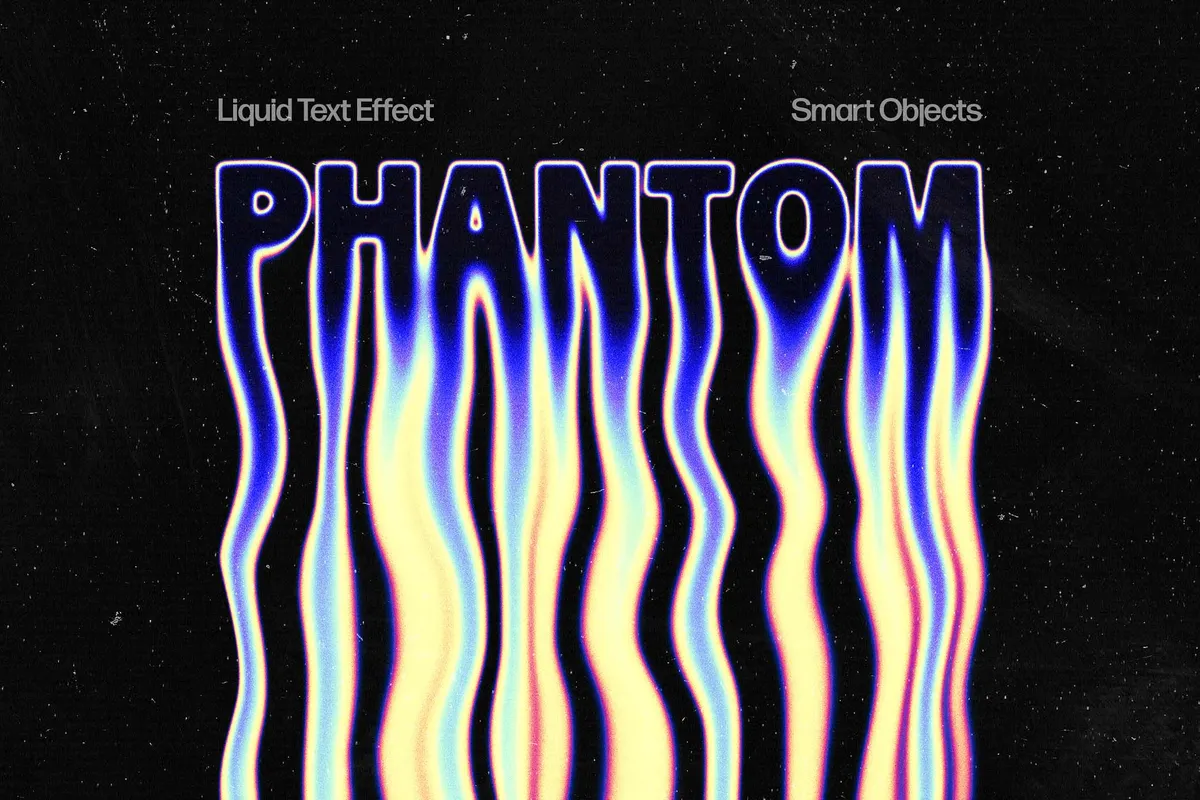 Liquid Acid Melting Text Effect