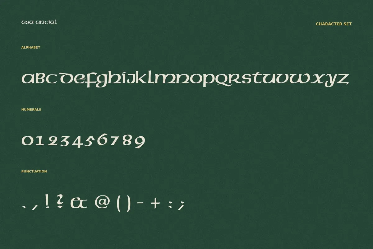 USA Uncial Font