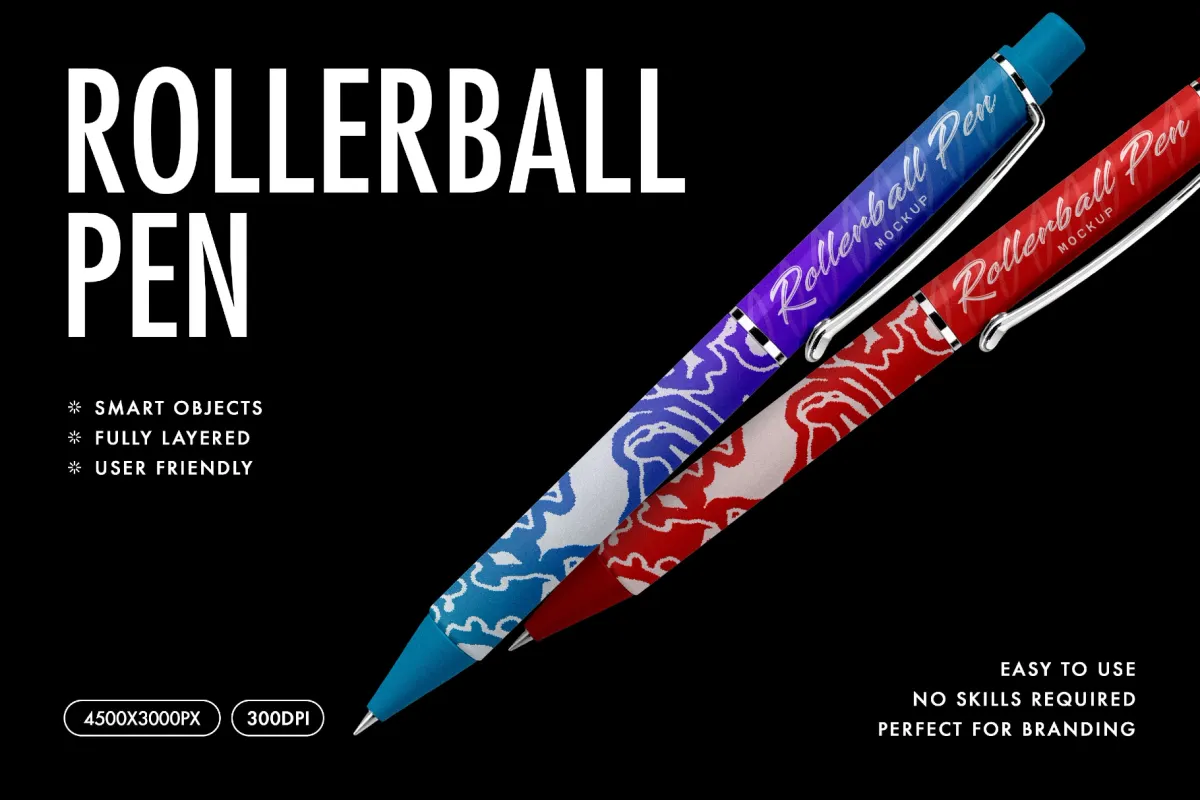 Rollerball Pen Mockup