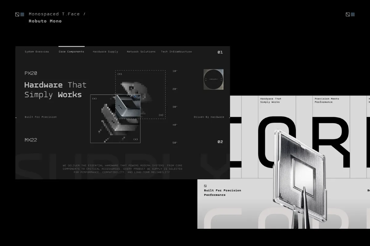 GC Robuto Mono - Tech Monospace Font