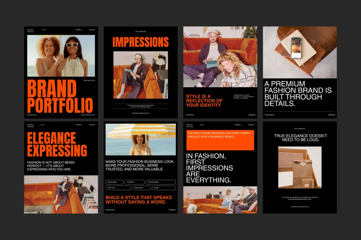 Fashion Brand Social Media Templates Pack