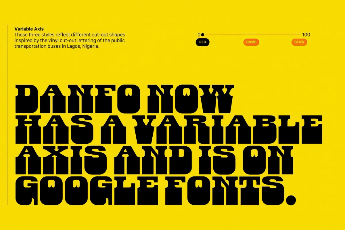 Danfo Western Font