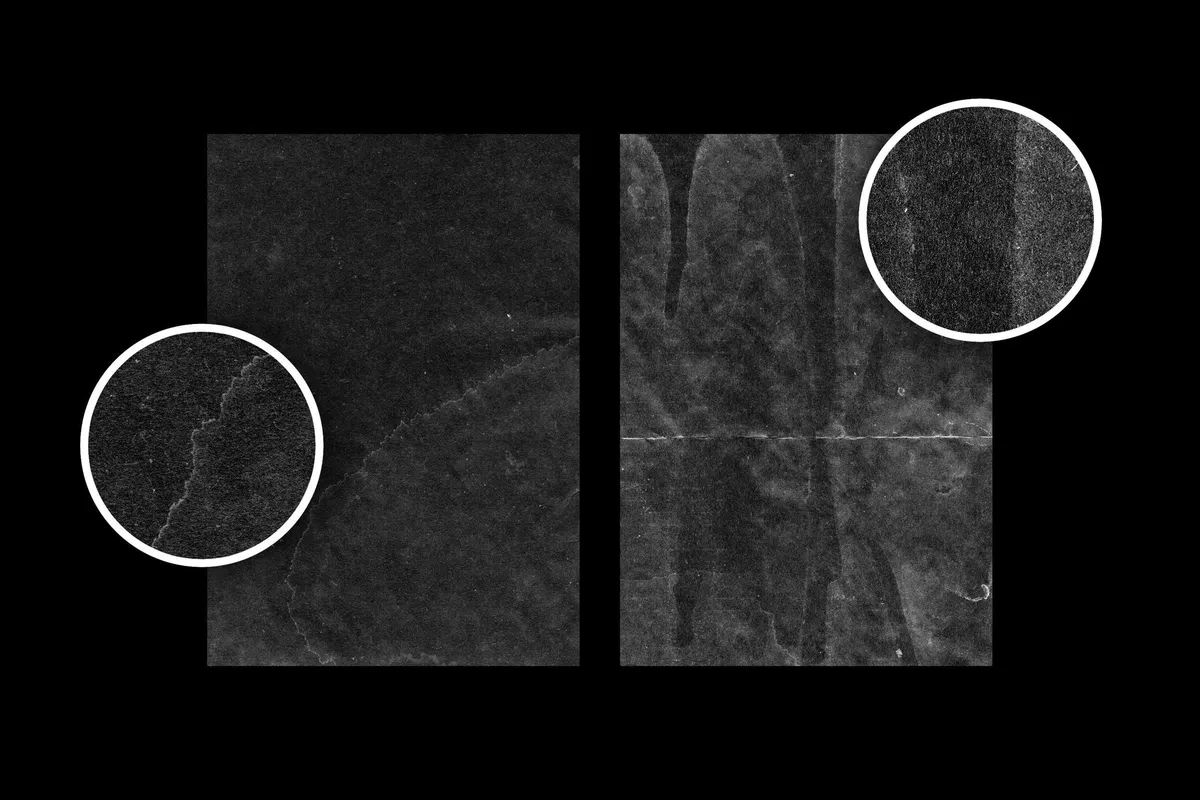 Authentic Black Paper Overlay Textures