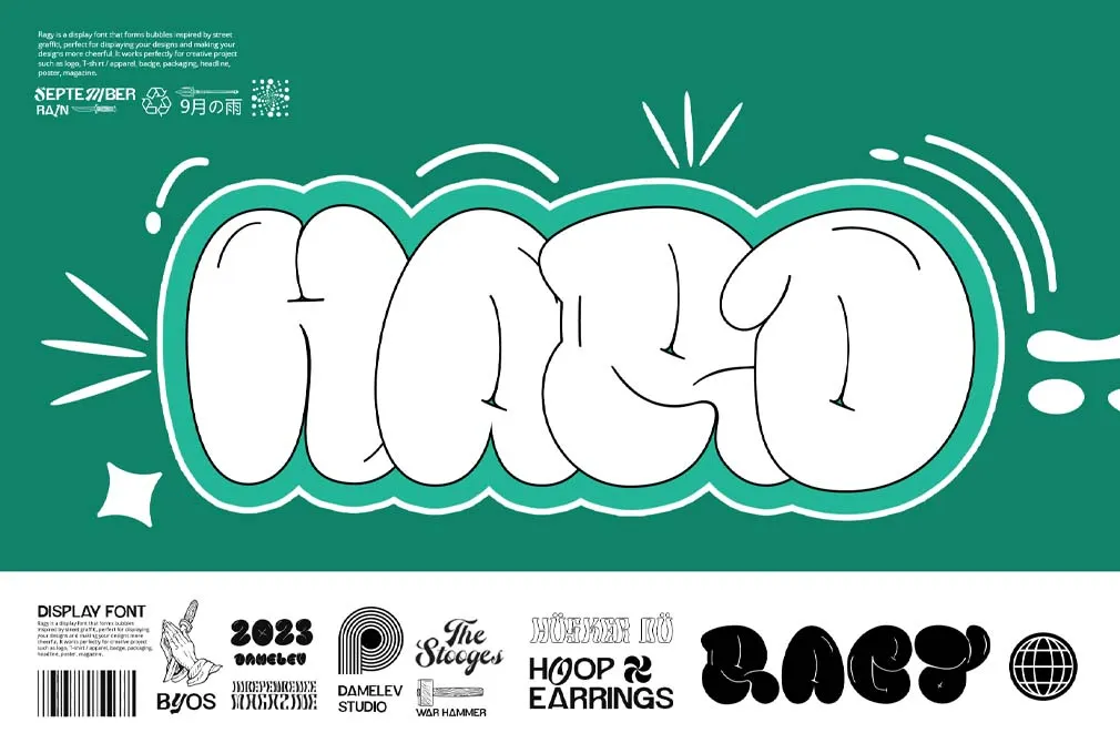 Ragy Bubble Font