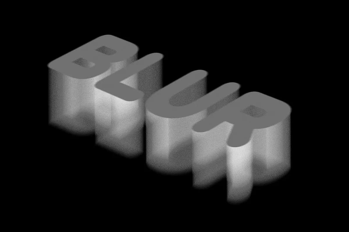 Blurry Motion Text Effect