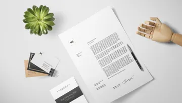 Scandi Stationery Mockup Scene