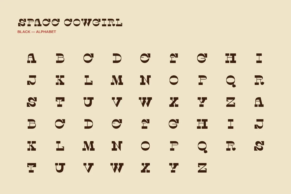 Space Cowgirl - Experimental Font Family