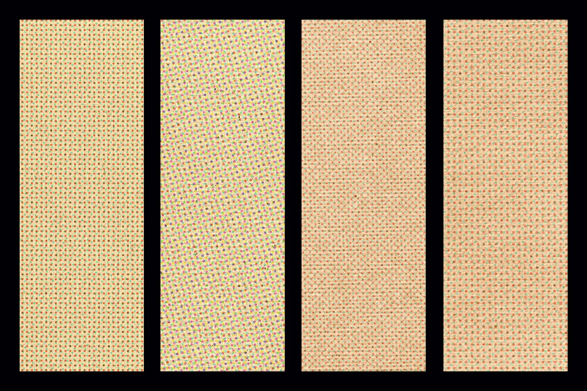 Kraft Riso Color Halftone Texture