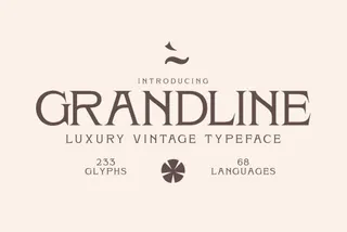 Grandline - Classy Luxury Typeface