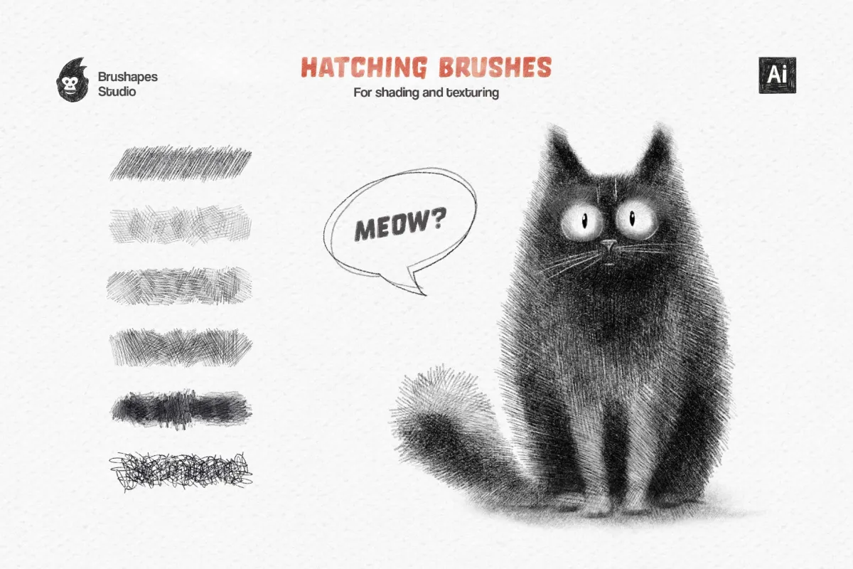 Pencil Party Illustrator Brushes