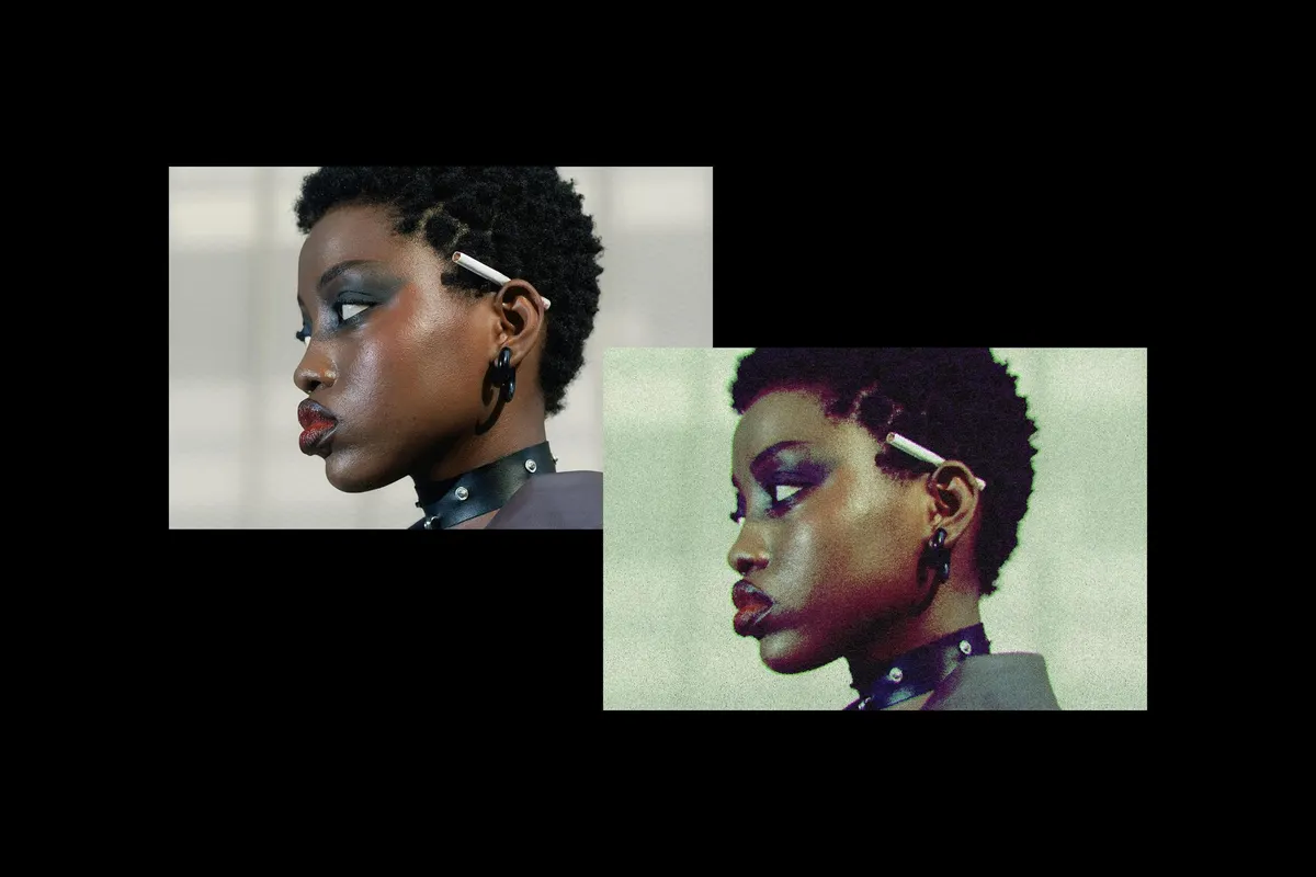 Grain Print Photo Effect