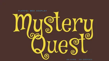 Mystery Quest - Free Retro Cartoon Display Font