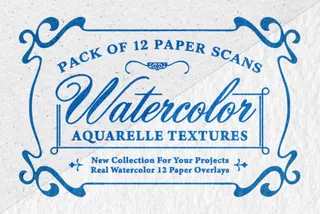 12 Watercolor Paper Textures
