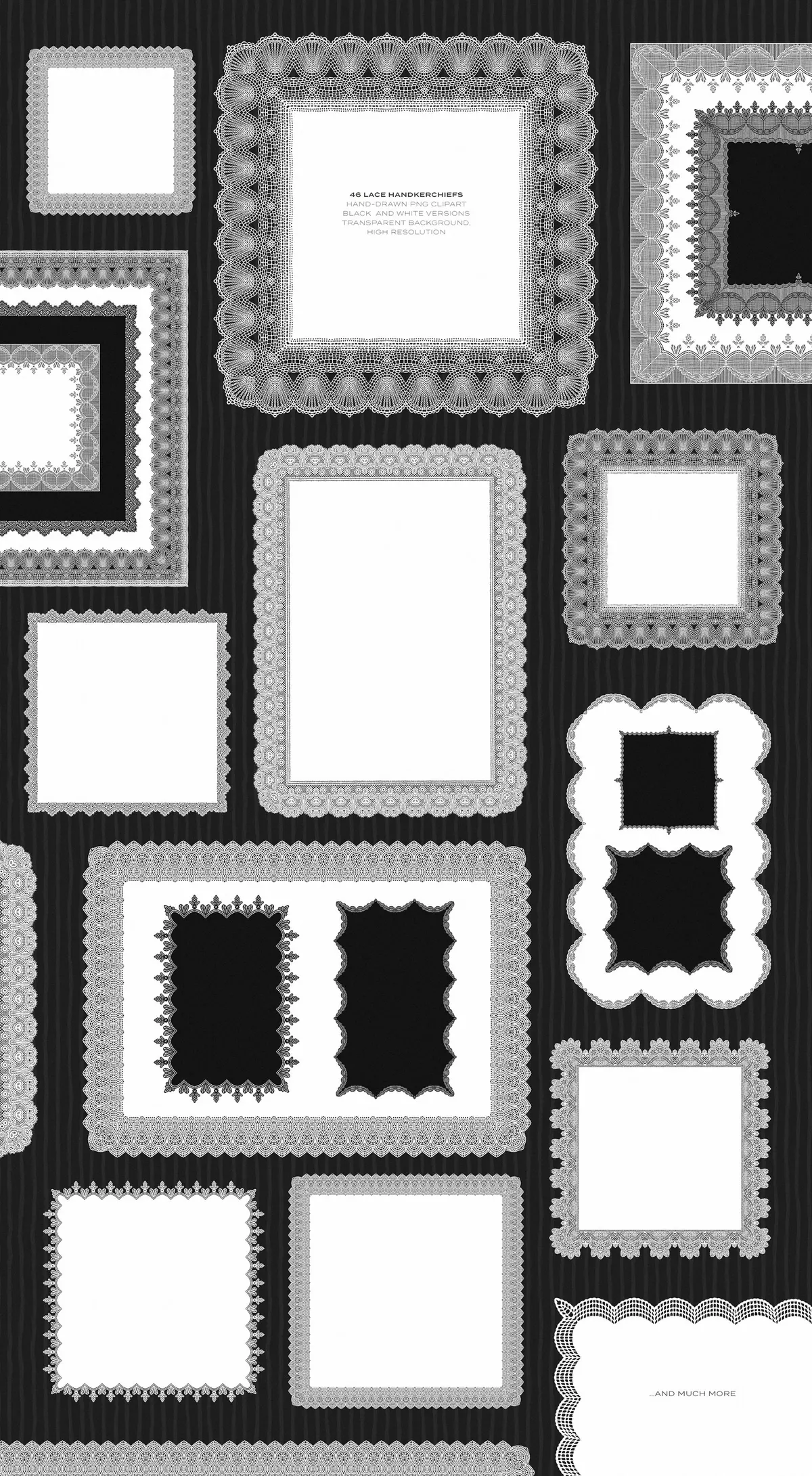 Lace & Grace: Hand-Drawn Clipart