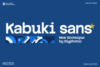 GC Kabuki - New Grotesque Sans