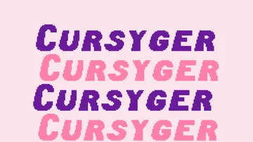 Cursyger - Pixel Gaming Font