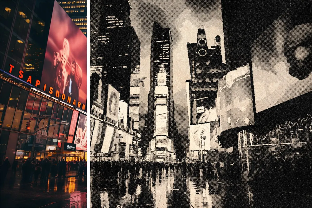 Vintage Postcard Photo Effect