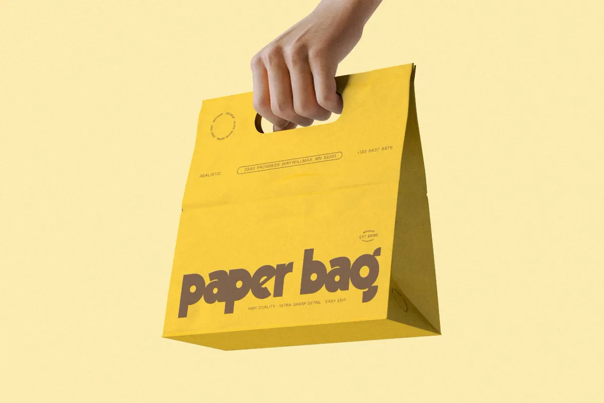 Paper Bag Branding Mockup